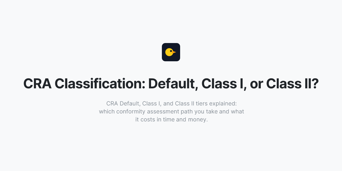 CRA Classification: Default, Class I, or Class II? | Stack Canary